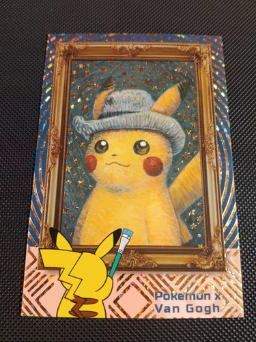 Pikachu van gogh gold - gogh, ice